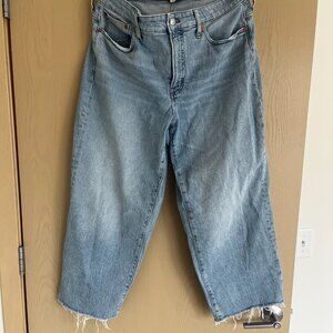Madewell Wide Leg Cropped Jeans